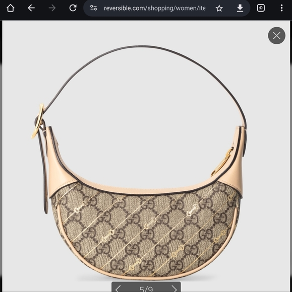 Authentic Gucci Ophidia Mini Bag with Horsebit Print - Picture 14 of 15